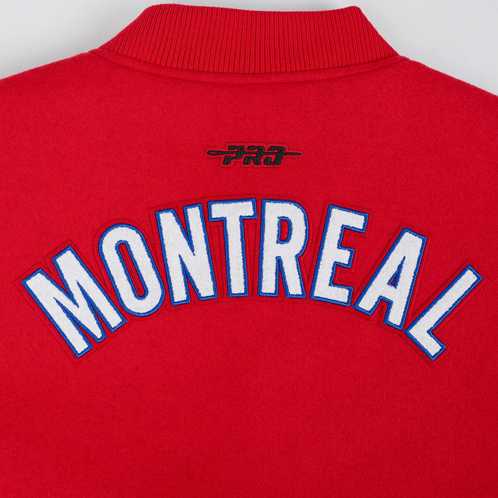 NHL MONTRÉAL CANADIENS CLASSIC WOMEN'S WOOL VARSITY JACKET (RED/WHITE) - Image 8