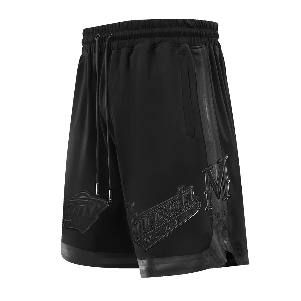 NHL MINNESOTA WILD TRIPLE BLACK MEN'S DK SHORT (TRIPLE BLACK)