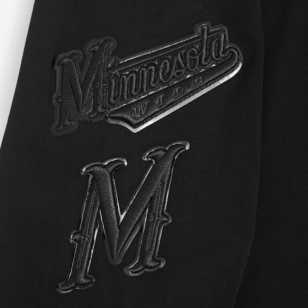 NHL MINNESOTA WILD TRIPLE BLACK MEN'S DK FZ PO HOODIE (TRIPLE BLACK) - Image 7