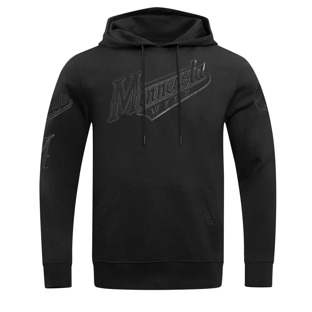 NHL MINNESOTA WILD TRIPLE BLACK MEN'S DK PO HOODIE (TRIPLE BLACK)