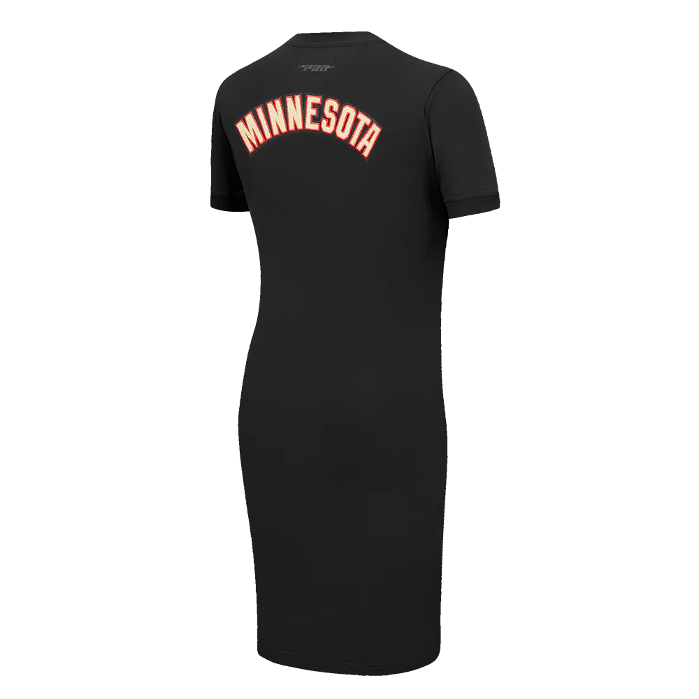 NHL MINNESOTA WILD CLASSIC WOMEN'S BODYCON DRESS (BLACK) - Image 3