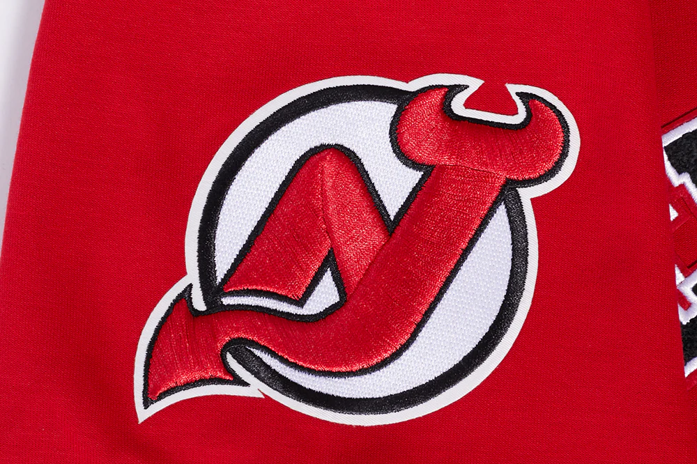 NHL NEW JERSEY DEVILS CLASSIC MEN'S WARM UP JACKET (RED/BLACK) - Image 7