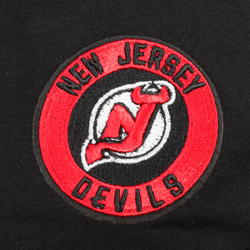 NHL NEW JERSEY DEVILS CLASSIC WOMEN'S BOXY TEE (BLACK) - Image 6