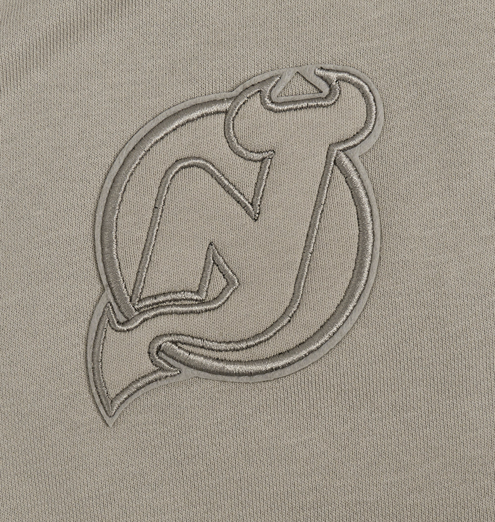 NHL NEW JERSEY DEVILS NEUTRAL WOMEN'S CREWNECK (TAUPE) - Image 6