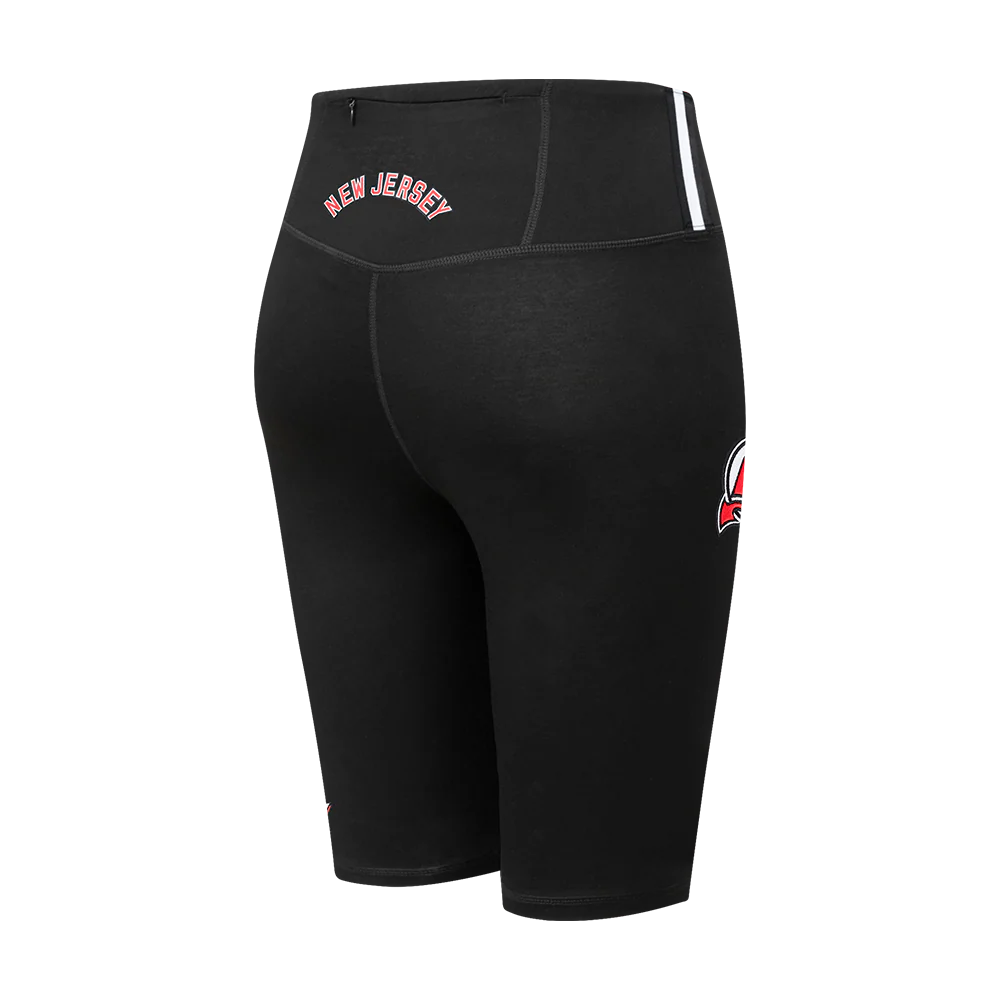 NHL NEW JERSEY DEVILS CLASSIC WOMEN'S COTTON BIKE SHORT (BLACK) - Image 3