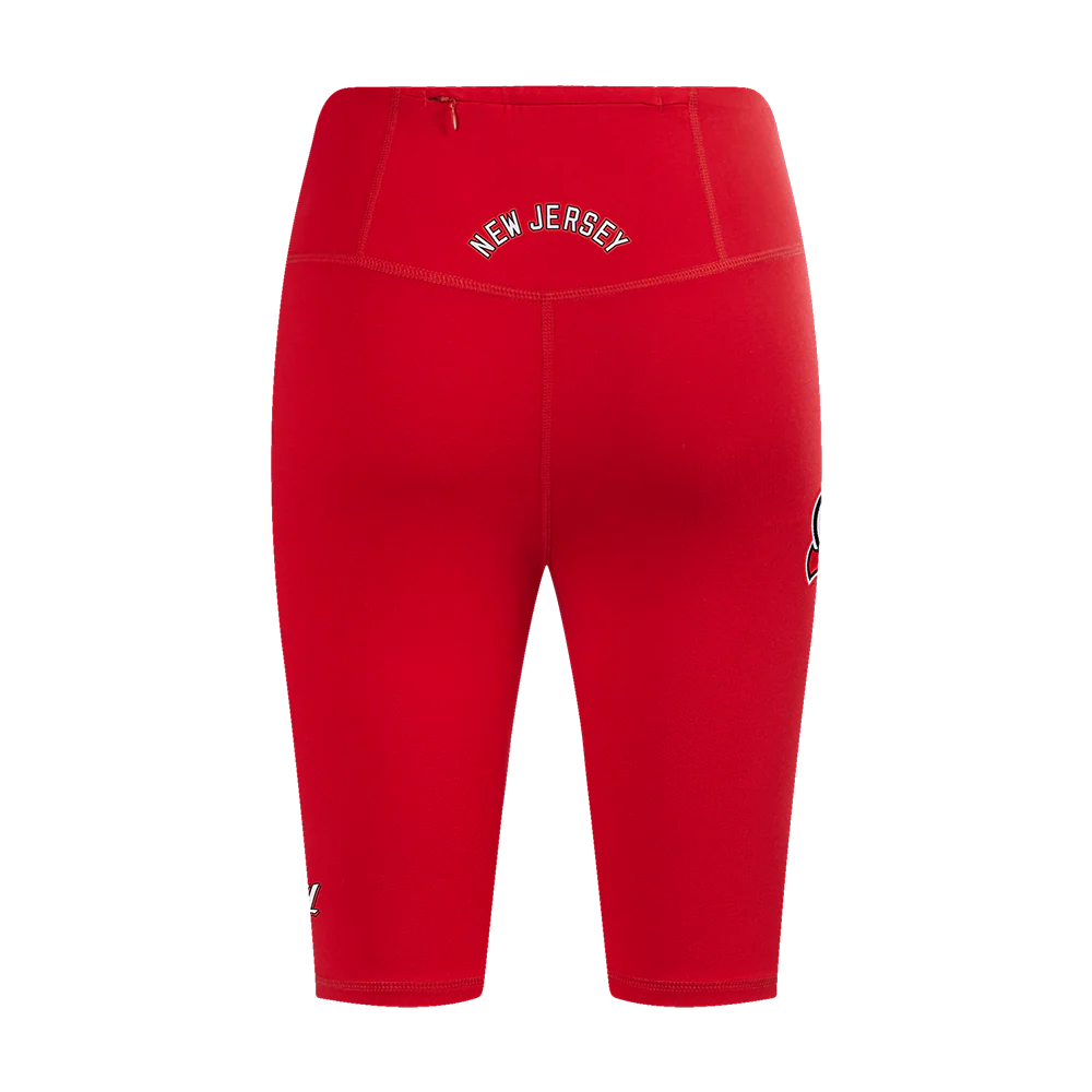 NHL NEW JERSEY DEVILS CLASSIC WOMEN'S COTTON BIKE SHORT (RED) - Image 4