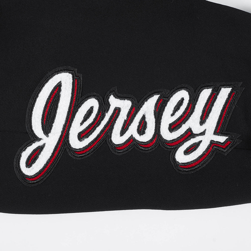 NHL NEW JERSEY DEVILS CLASSIC WOMEN'S FLEECE SWEATPANT (BLACK) - Image 7