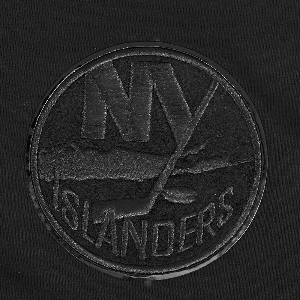 NHL NEW YORK ISLANDERS TRIPLE BLACK MEN'S DK FZ PO HOODIE (TRIPLE BLACK) - Image 7