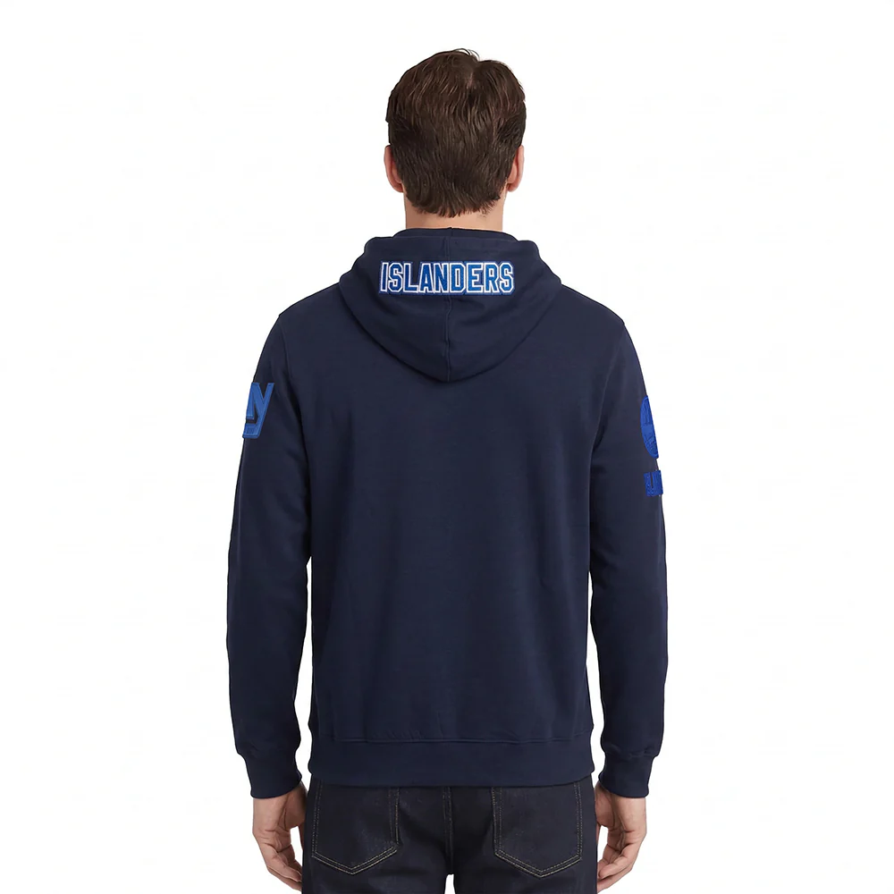 NHL NEW YORK ISLANDERS TC TONAL OUTLINE MEN'S DK FZ PO HOODIE (MIDNIGHT NAVY) - Image 2