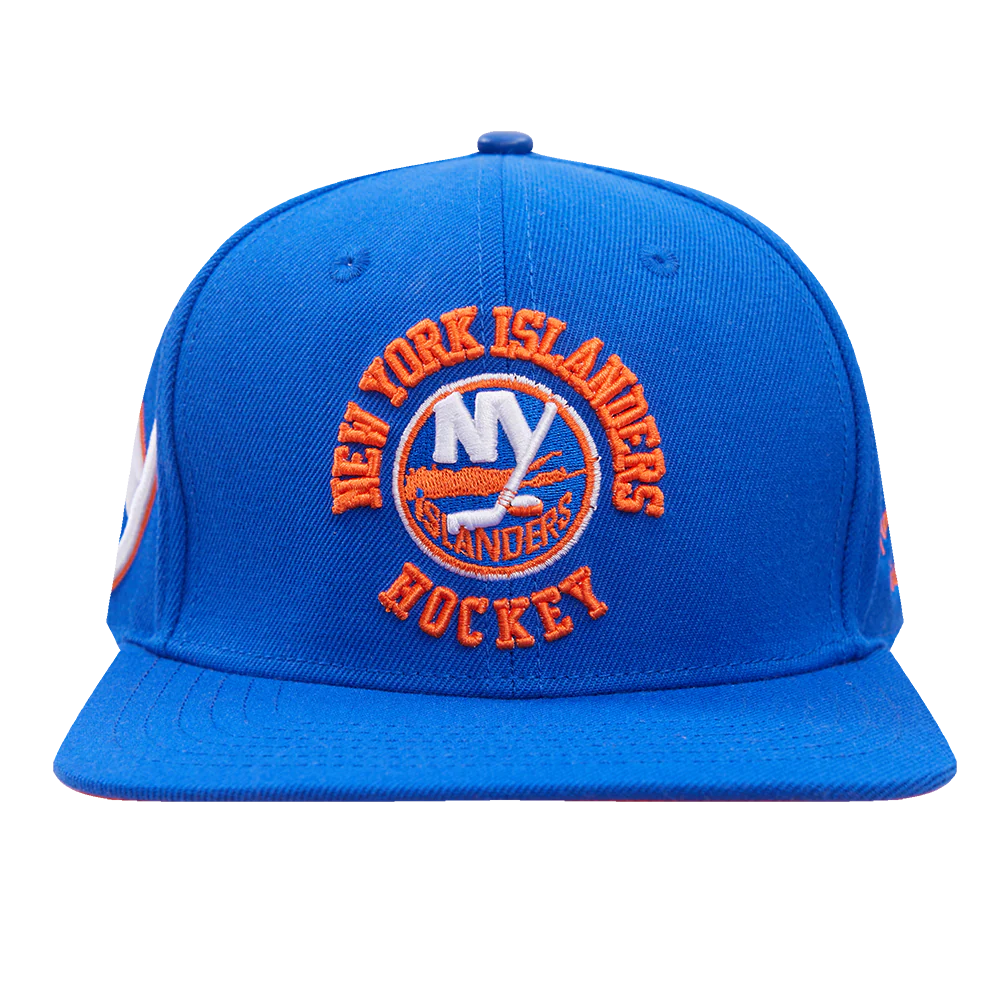 NHL NEW YORK ISLANDERS HYBRID WOOL SNAPBACK HAT (ROYAL BLUE)