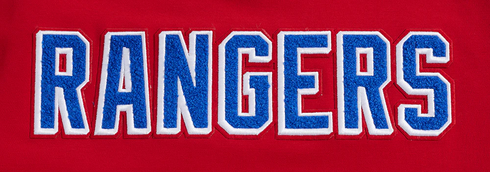 NHL NEW YORK RANGERS CLASSIC CHENILLE MEN'S DOUBLE KNIT TEE (RED) - Image 5