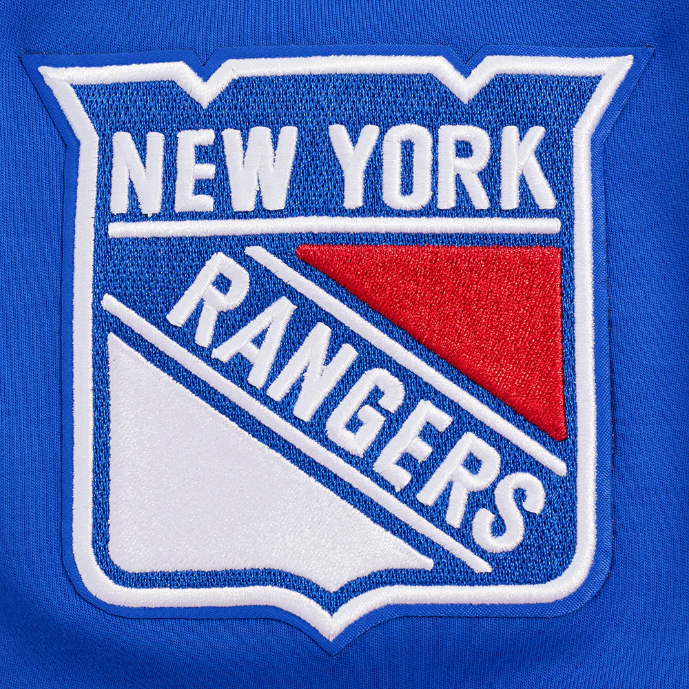 NHL NEW YORK RANGERS CLASSIC CHENILLE MEN'S DOUBLE KNIT TEE (ROYAL BLUE) - Image 7