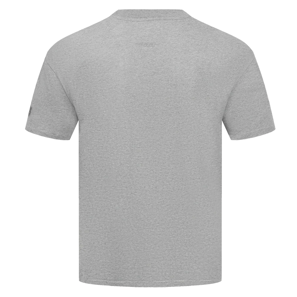 NHL NEW YORK RANGERS NEUTRAL MEN'S DROP SHOULDER TEE (DARK HEATHER GRAY) - Image 3