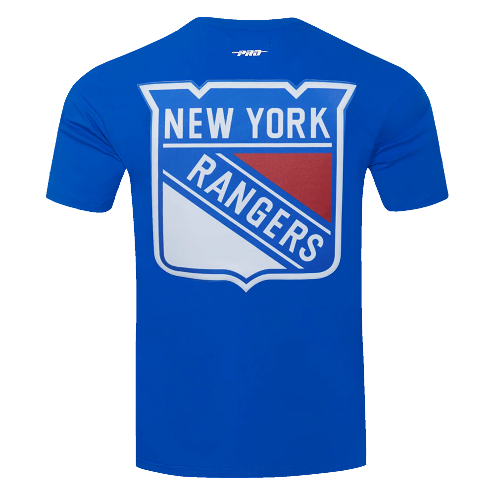 NHL NEW YORK RANGERS CLASSIC MEN'S MESH STRIPED TEE (ROYAL BLUE/RED) - Image 3
