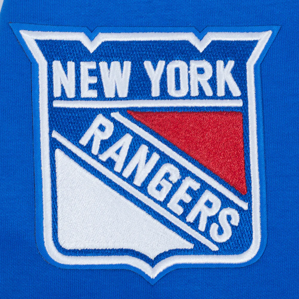 NHL NEW YORK RANGERS CLASSIC MEN'S WARM UP JACKET (ROYAL BLUE) - Image 6
