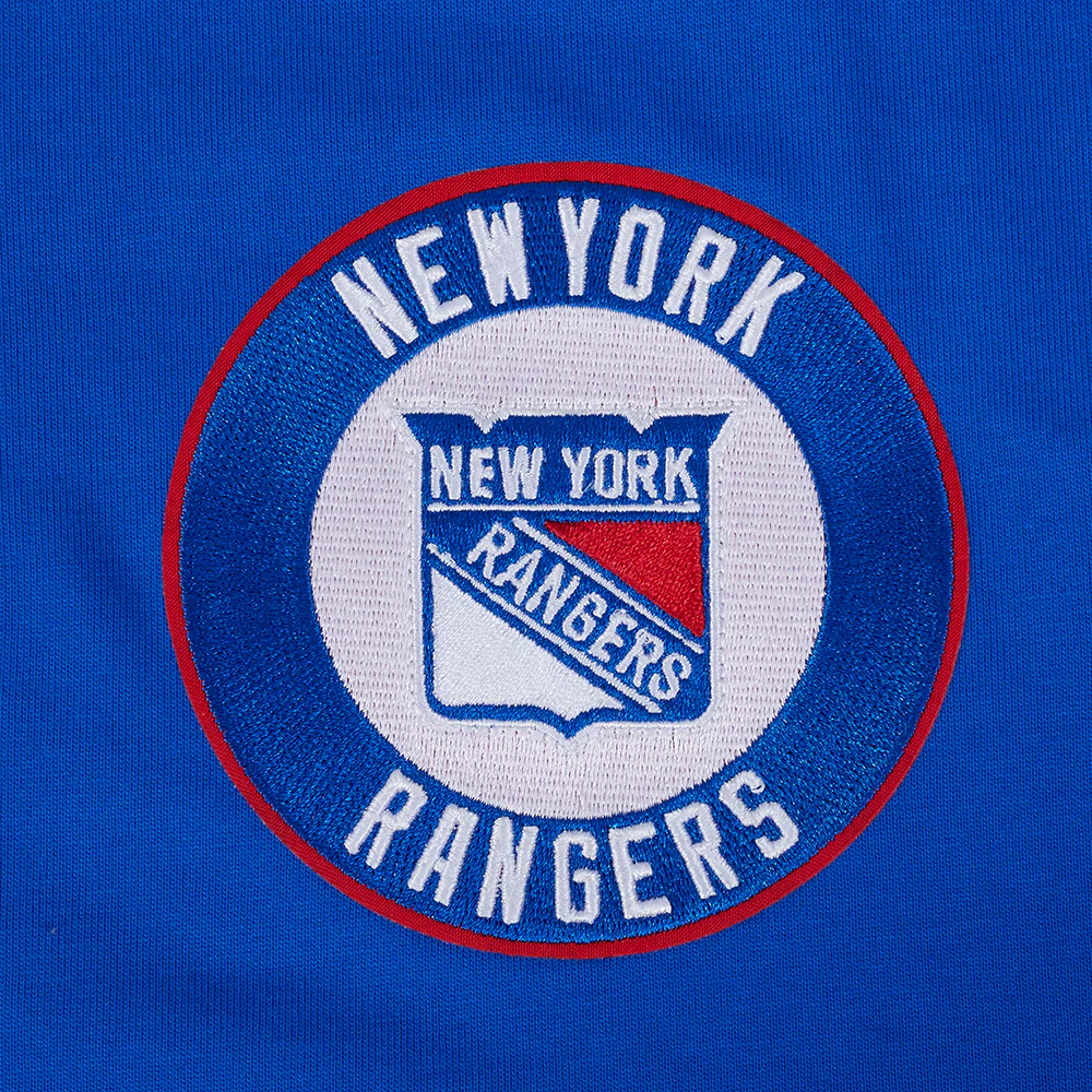 NHL NEW YORK RANGERS WINGSPAN MEN'S COTTON JERSEY DROP SHOULDER TEE (ROYAL BLUE) - Image 6