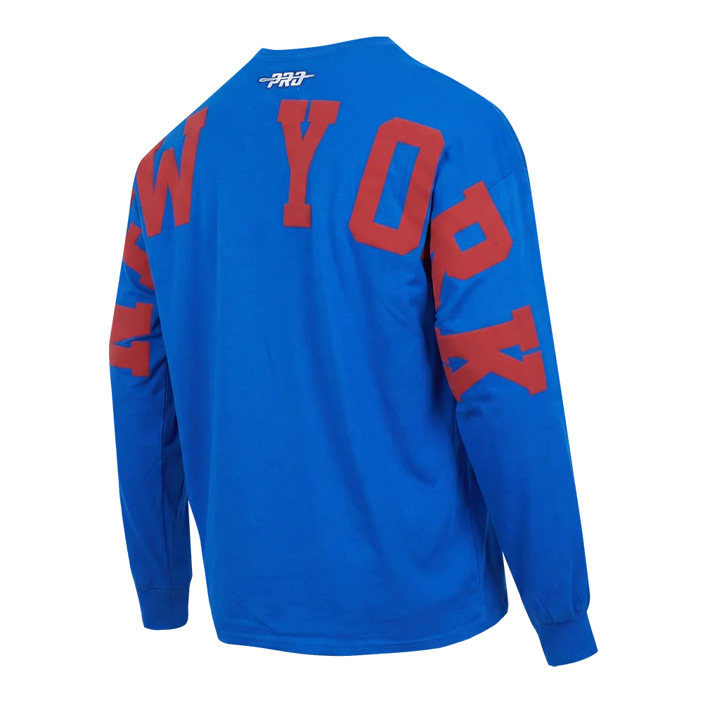 NHL NEW YORK RANGERS WINGSPAN MEN'S DROP SHOULDER LONG SLEEVE TEE (ROYAL BLUE) - Image 4