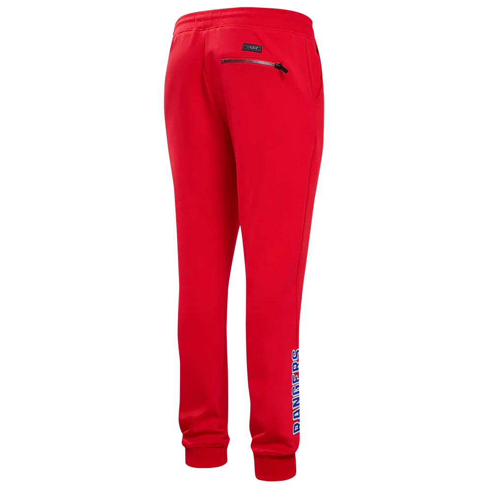 NHL NEW YORK RANGERS CLASSIC CHENILLE MEN'S JOGGER (RED) - Image 3
