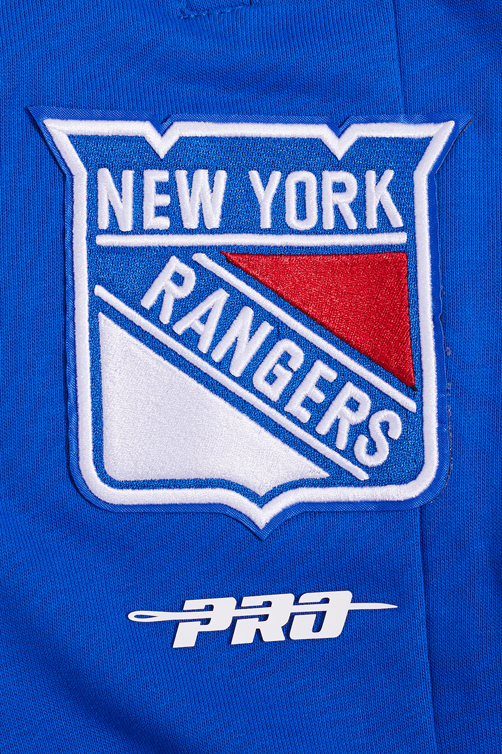 NHL NEW YORK RANGERS SCRIPT TAIL MEN'S RIB FLEECE SWEATPANT (ROYAL BLUE/RED) - Image 6