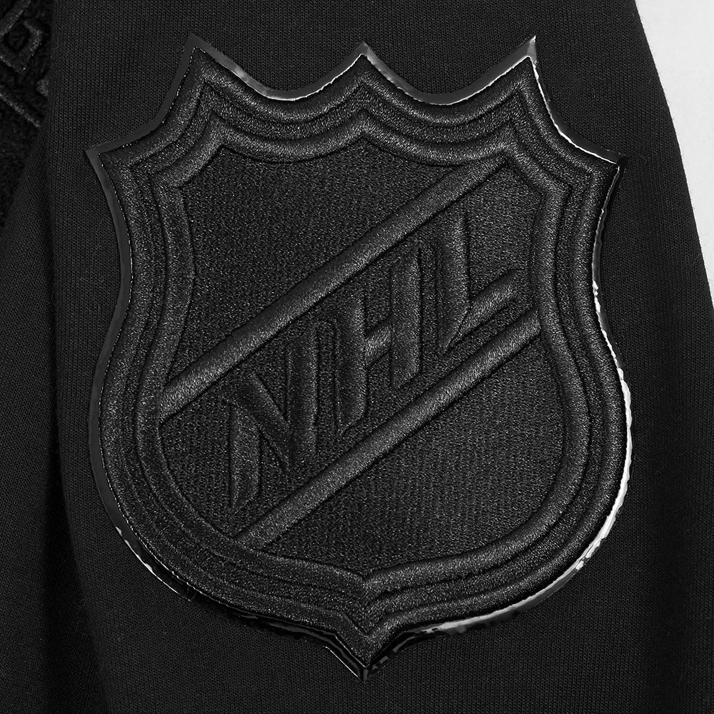 NHL NEW YORK RANGERS CLASSIC TRIPLE BLACK MEN'S MEN'S DK FZ PO HOODIE (TRIPLE BLACK) - Image 5