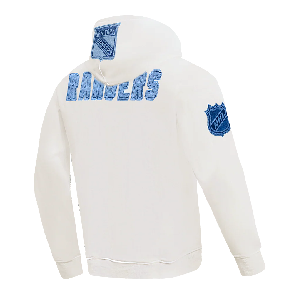 NHL NEW YORK RANGERS VARSITY BLUES MEN'S PULLOVER HOODIE (LINEN) - Image 4