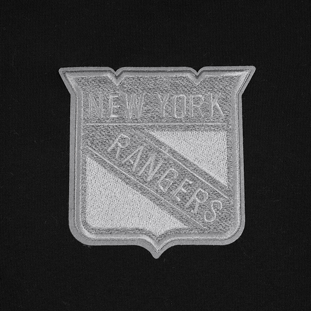 NEW YORK RANGERS REVERSE FRENCH TERRY MEN'S DROP SHOULDER FLC PO (BLACK) - Image 7