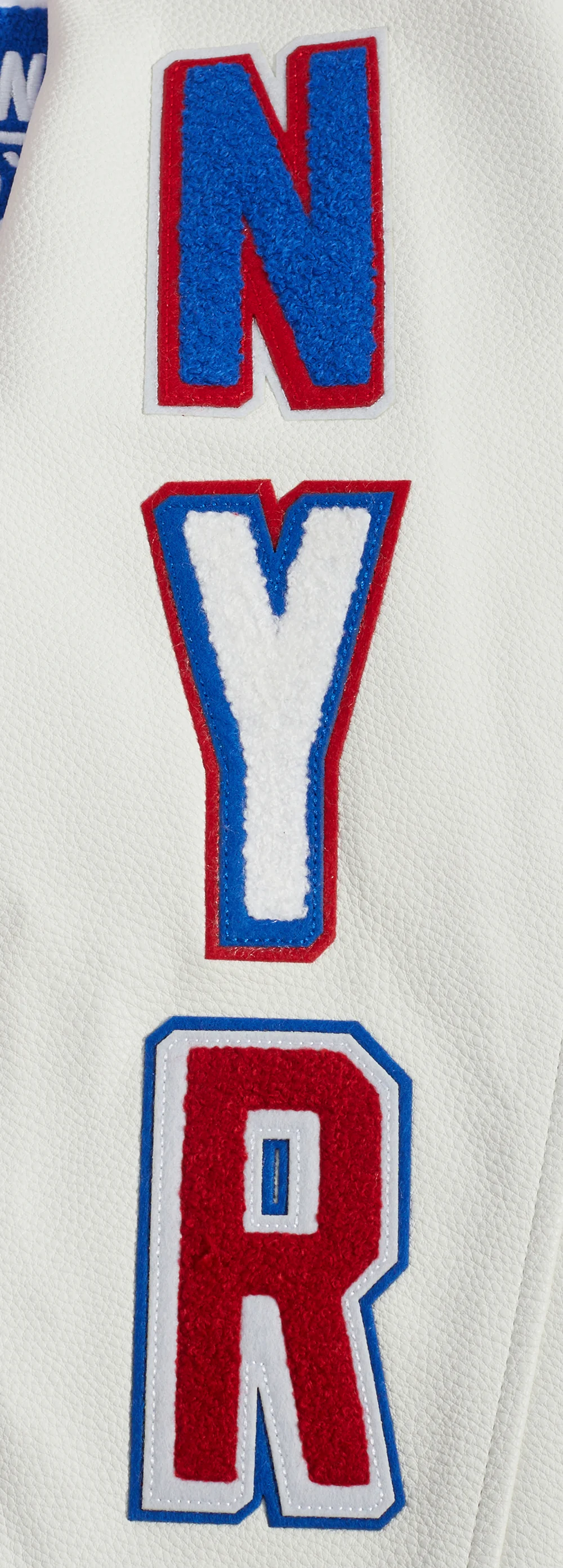 NHL NEW YORK RANGERS SCRIPT TAIL MEN'S RIB WOOL VARSITY (RED/WHITE) - Image 8