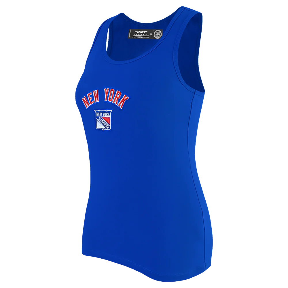 NHL NEW YORK RANGERS CLASSIC WOMEN'S RELAXED FIT RACERBACK (ROYAL BLUE) - Image 2