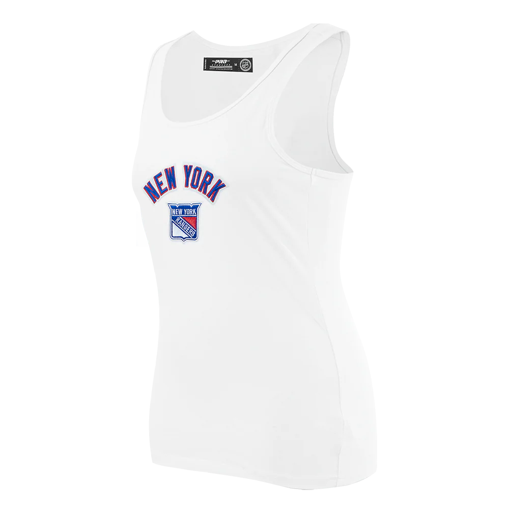 NHL NEW YORK RANGERS CLASSIC WOMEN'S RELAXED FIT RACERBACK (WHITE) - Image 2