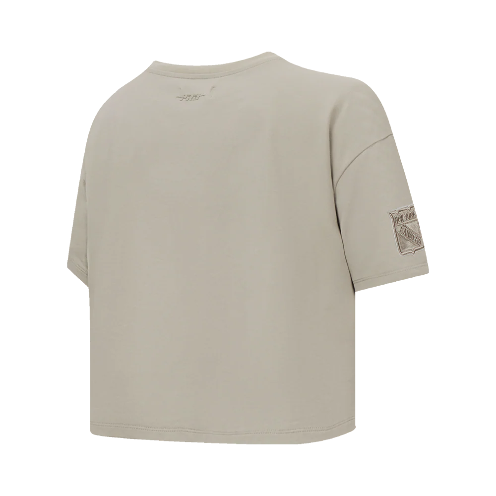 NHL NEW YORK RANGERS NEUTRAL WOMEN'S BOXY TEE (TAUPE) - Image 4