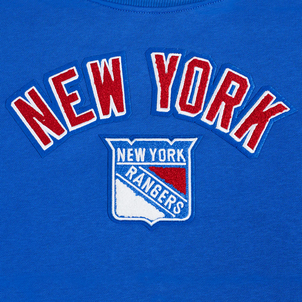 NHL NEW YORK RANGERS CLASSIC WOMEN'S FLEECE CREWNECK (ROYAL BLUE) - Image 5