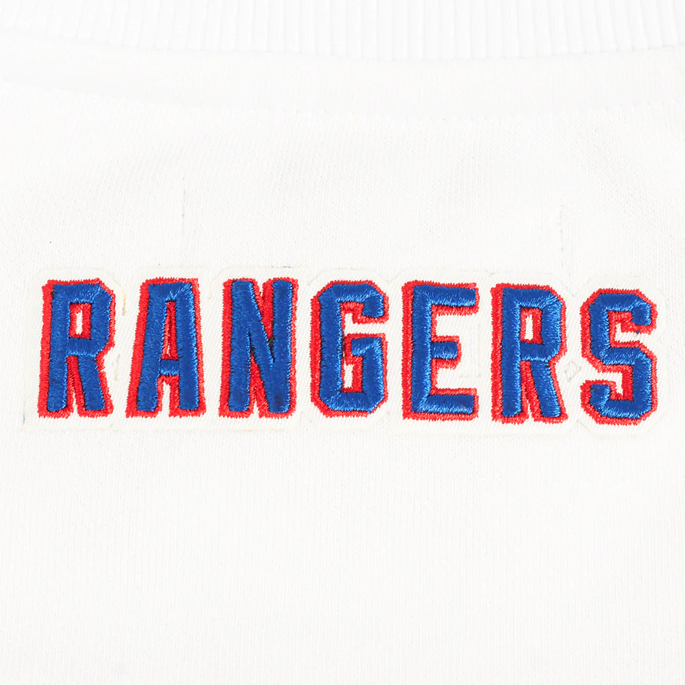 NHL NEW YORK RANGERS CLASSIC WOMEN'S FLEECE CREWNECK (WHITE) - Image 6