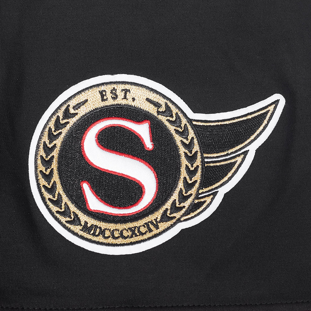 NHL OTTAWA SENATORS CLASSIC CHENILLE MEN'S DK TEE (BLACK/RED) - Image 6