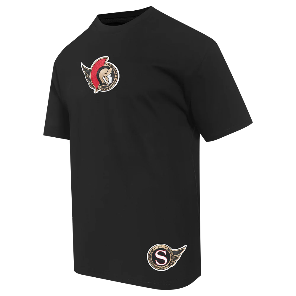 NHL OTTAWA SENATORS WINGSPAN MEN'S CJ DROP SHOULDER TEE (BLACK) - Image 4