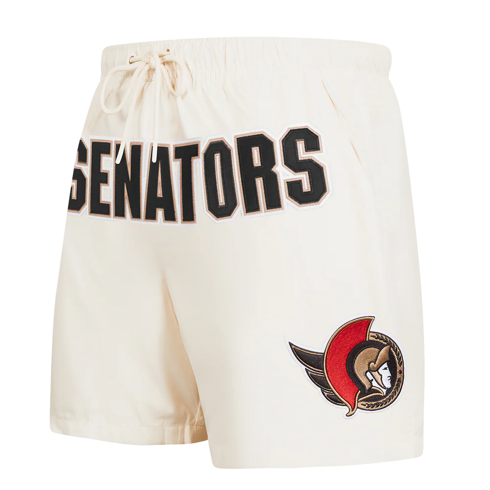 NHL OTTAWA SENATORS CLASSIC WOVEN MEN'S SHORT (EGGSHELL)