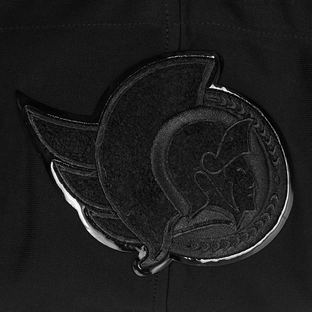 NHL OTTAWA SENATORS CLASSIC TRIPLE BLACK MEN'S MEN'S DK PO HOODIE (TRIPLE BLACK) - Image 5