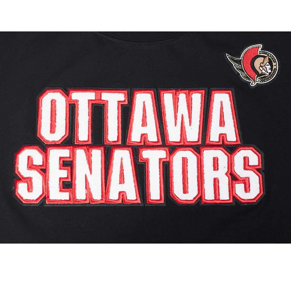 NHL OTTAWA SENATORS CLASSIC WOMEN'S SS SLIM FIT TEE (BLACK) - Image 6