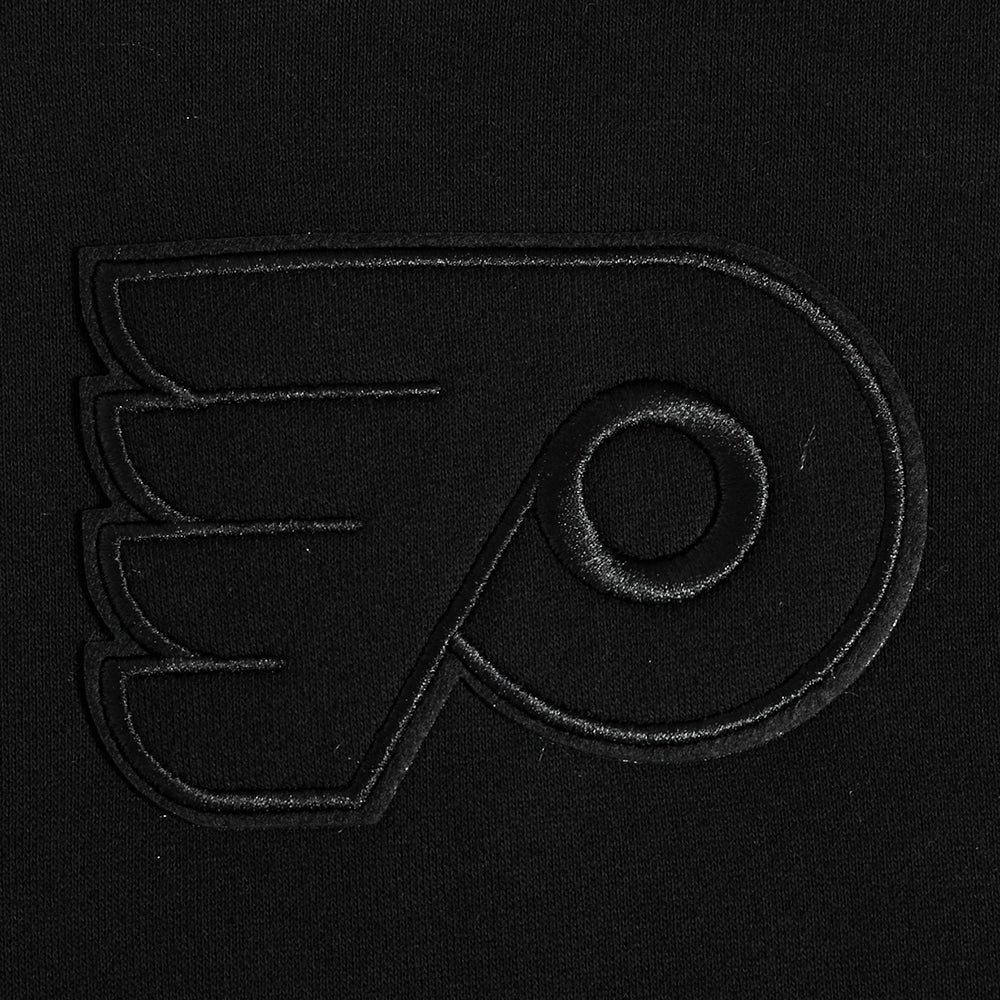 NHL PHILADELPHIA FLYERS NEUTRAL MEN'S DROP SHOULDER PULLOVER HOODIE (BLACK) - Image 5
