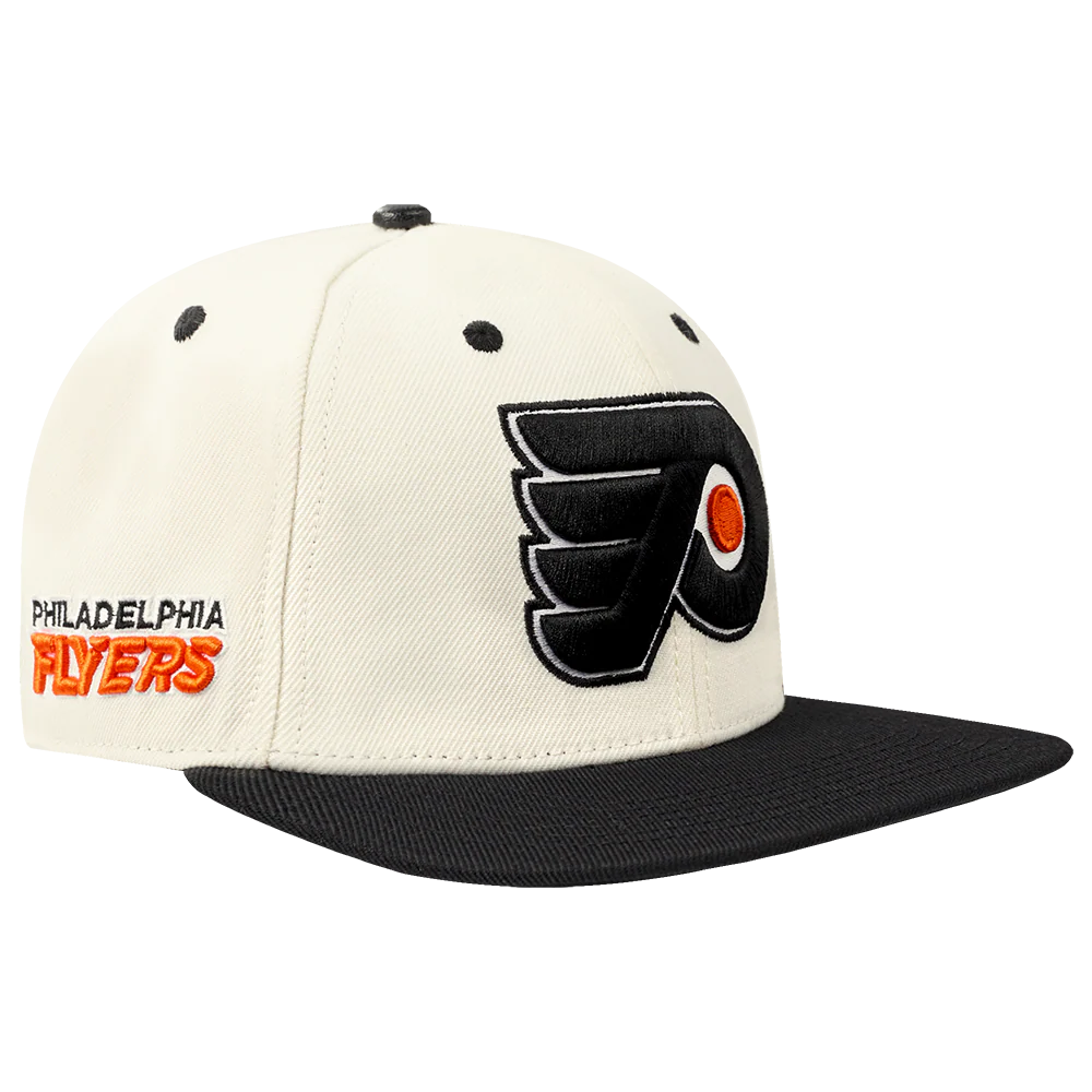 NHL PHILADELPHIA FLYERS RETRO CLASSIC UNISEX PRIMARY LOGO WOOL SNAPBACK (EGGSHELL) - Image 2