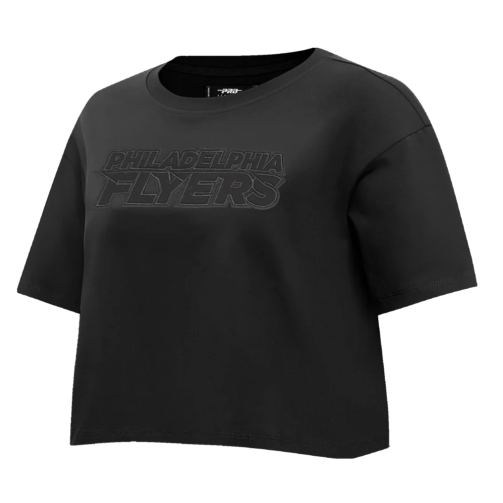 NHL PHILADELPHIA FLYERS NEUTRAL WOMEN'S BOXY TEE (BLACK) - Image 2