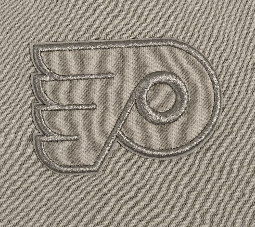 NHL PHILADELPHIA FLYERS NEUTRAL WOMEN'S CREWNECK (TAUPE) - Image 6