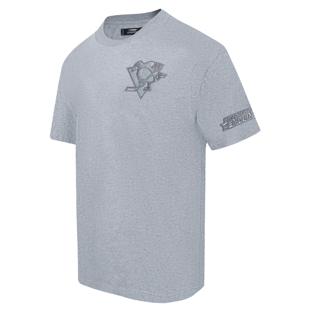 NHL PITTSBURGH PENGUINS NEUTRAL MEN'S DROP SHOULDER TEE (DARK HEATHER GRAY) - Image 2