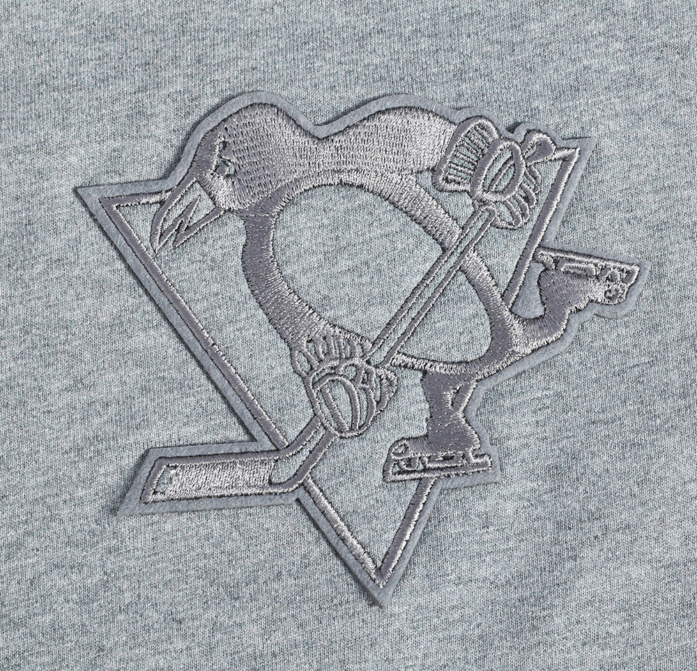 NHL PITTSBURGH PENGUINS NEUTRAL MEN'S DROP SHOULDER TEE (DARK HEATHER GRAY) - Image 5