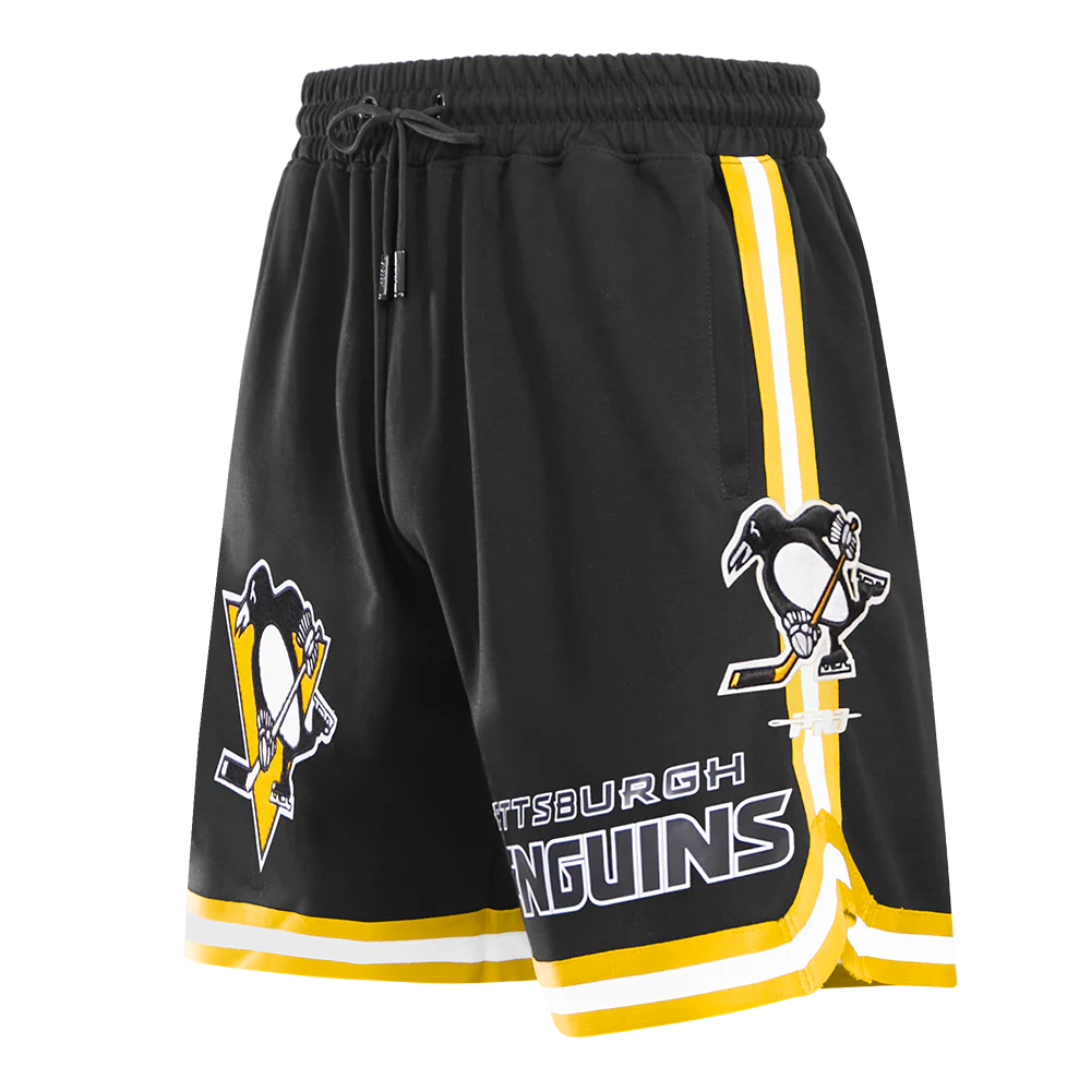 PITTSBURGH PENGUINS CLASSIC CHENILLE MEN'S DK SHORT (BLACK/YELLOW)