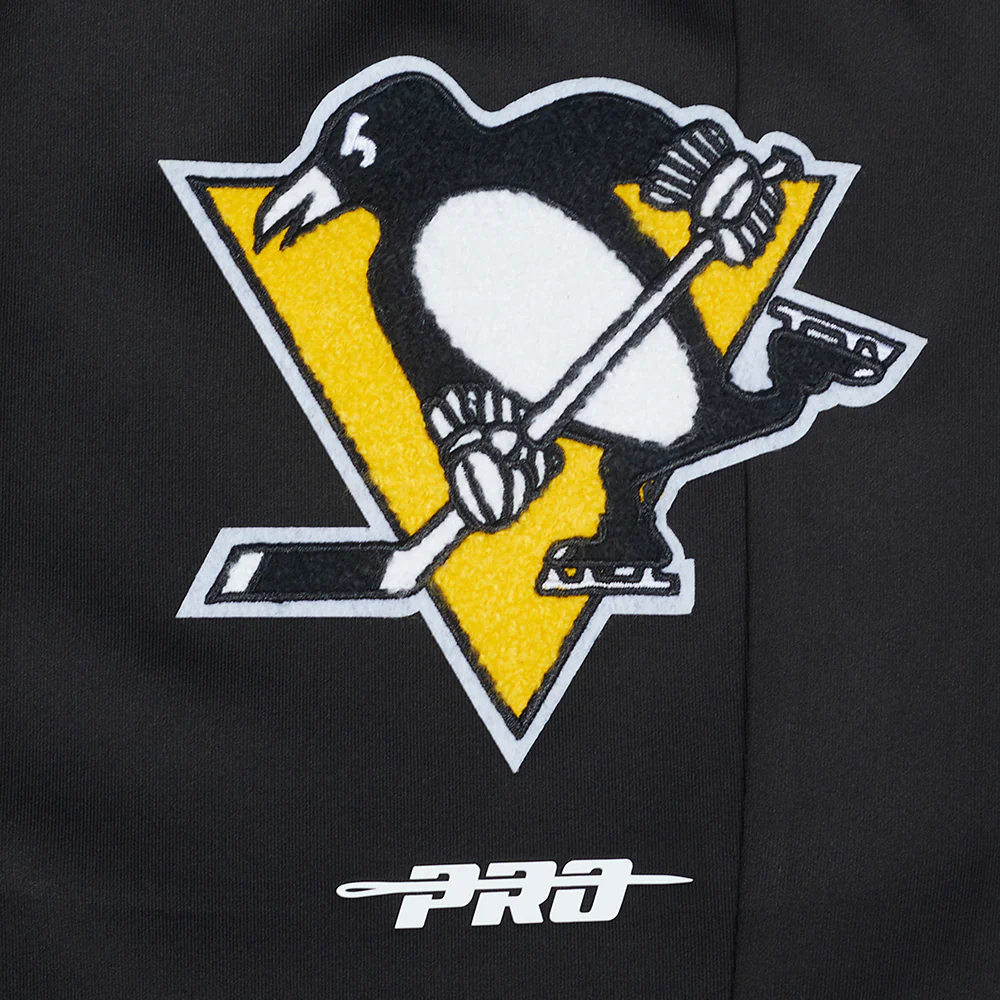 NHL PITTSBURGH PENGUINS CLASSIC CHENILLE MEN'S DK TRACK PANT (BLACK/YELLOW) - Image 5