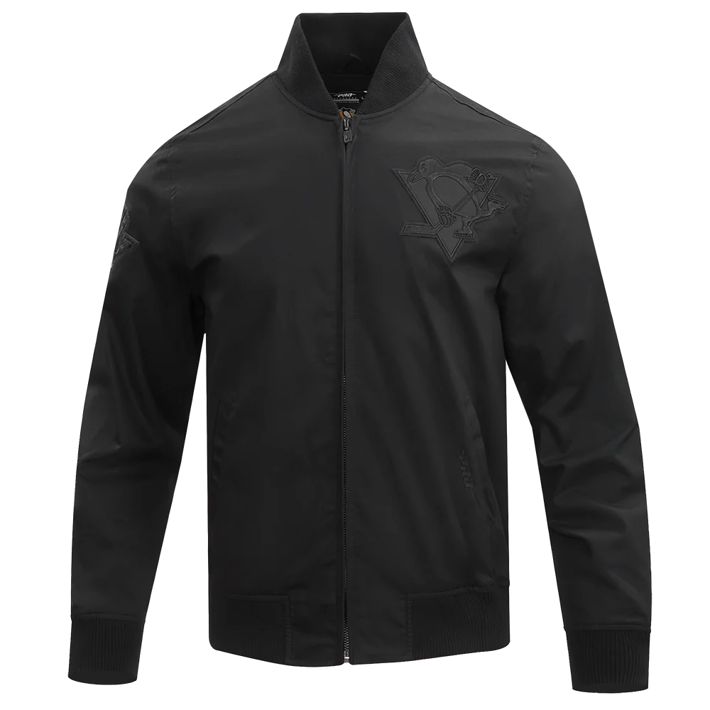 NHL PITTSBURGH PENGUINS NEUTRAL TWILL JACKET (BLACK) - Image 8