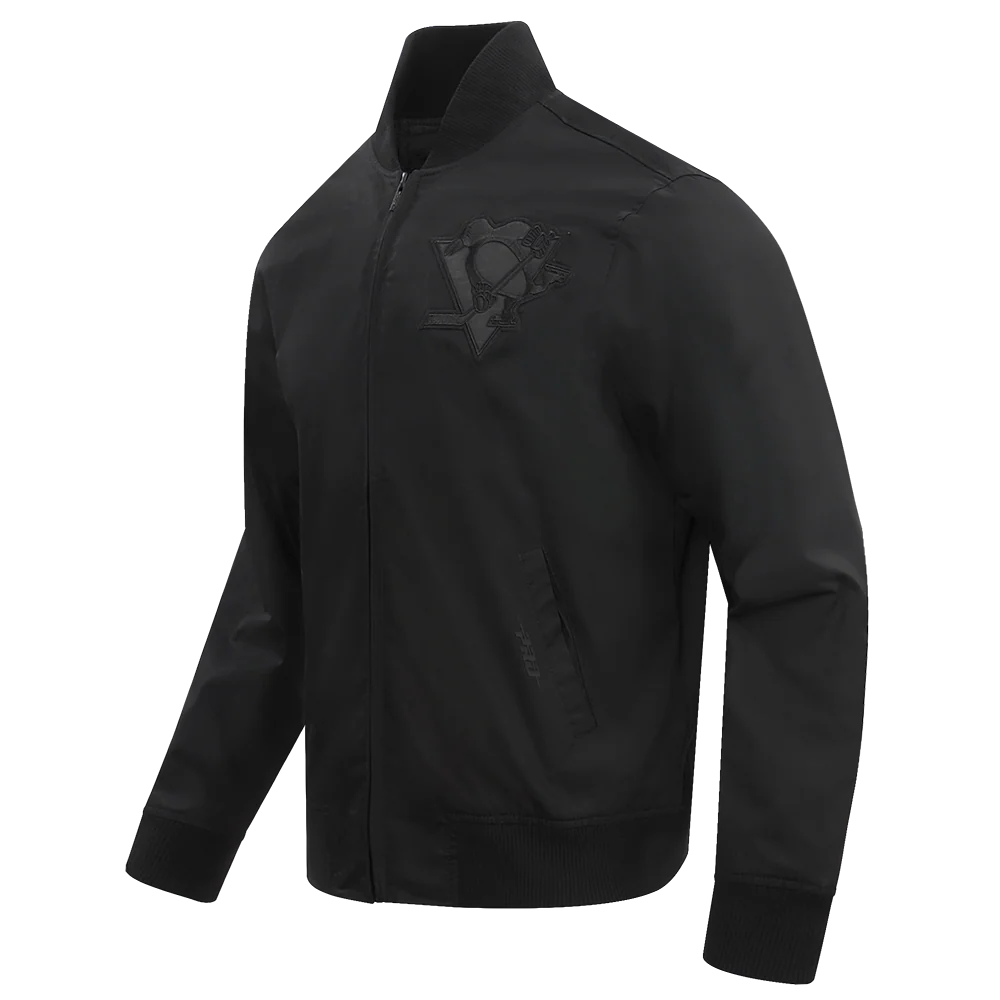 NHL PITTSBURGH PENGUINS NEUTRAL TWILL JACKET (BLACK) - Image 9