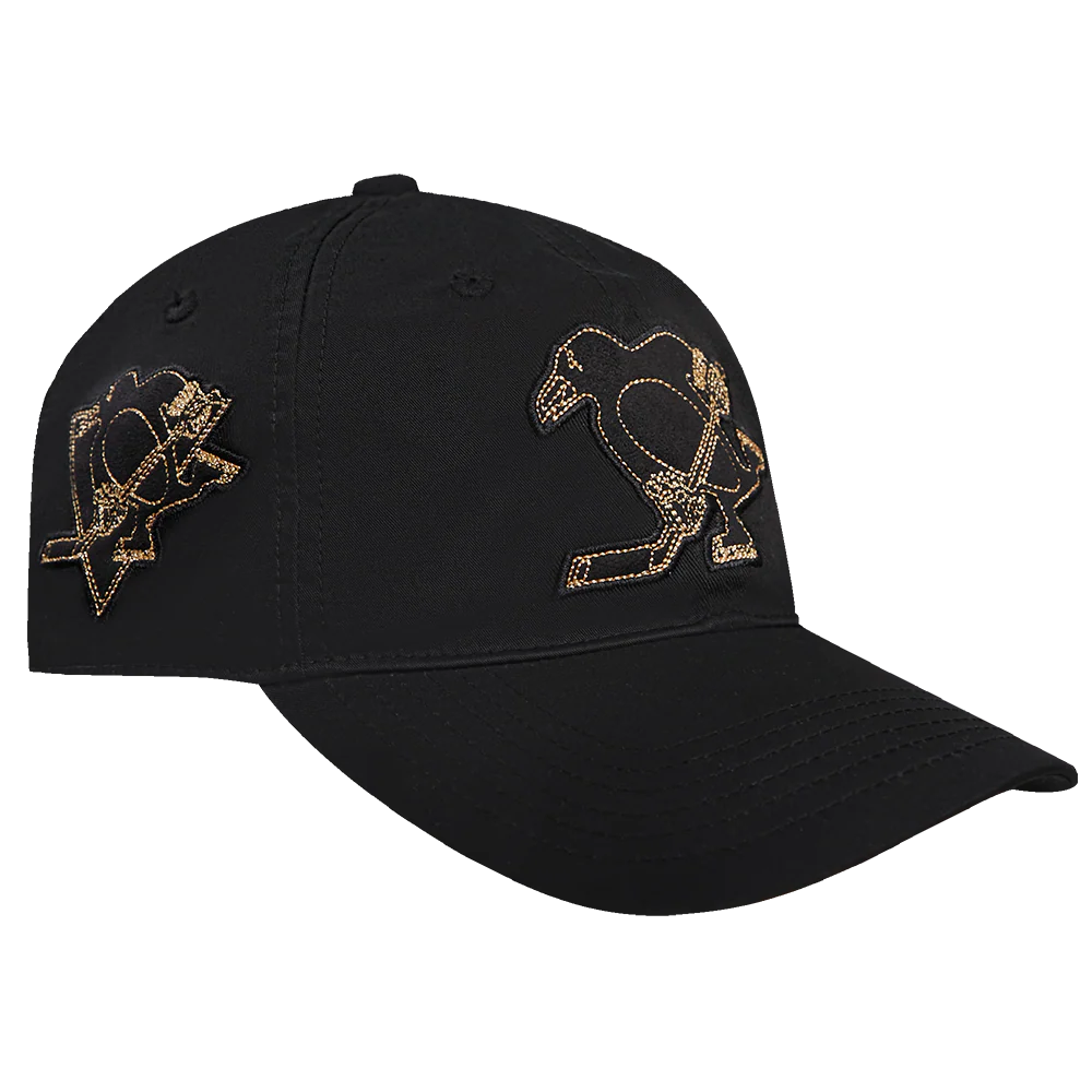 NHL PITTSBURGH PENGUINS BLACK & GOLD DAD HAT (BLACK) - Image 2