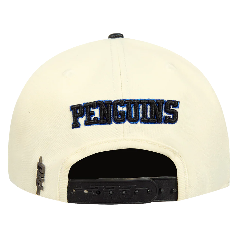 NHL PITTSBURGH PENGUINS RETRO CLASSIC UNISEX PRIMARY LOGO WOOL SNAPBACK (EGGSHELL) - Image 4