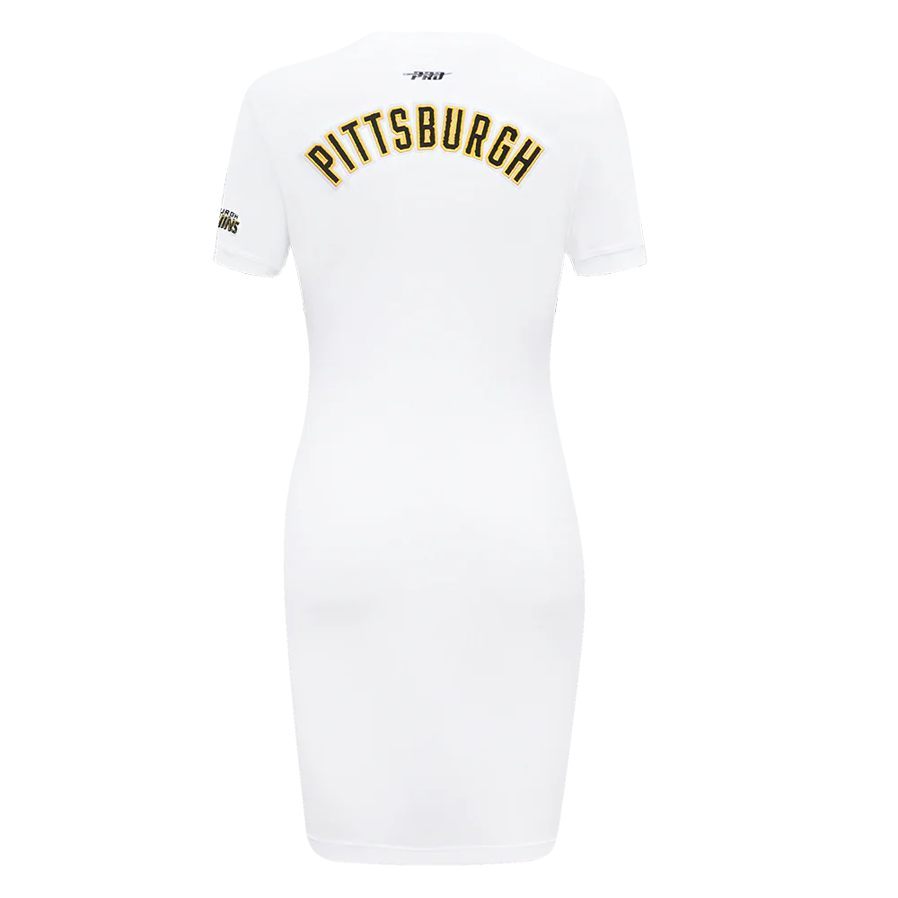 NHL PITTSBURGH PENGUINS CLASSIC WOMEN'S BODYCON DRESS (WHITE) - Image 3